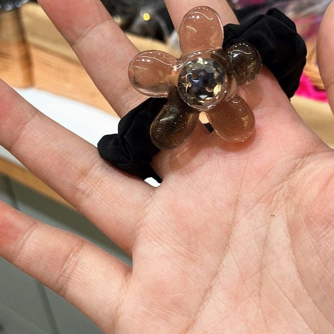 非金属布艺花花发绳