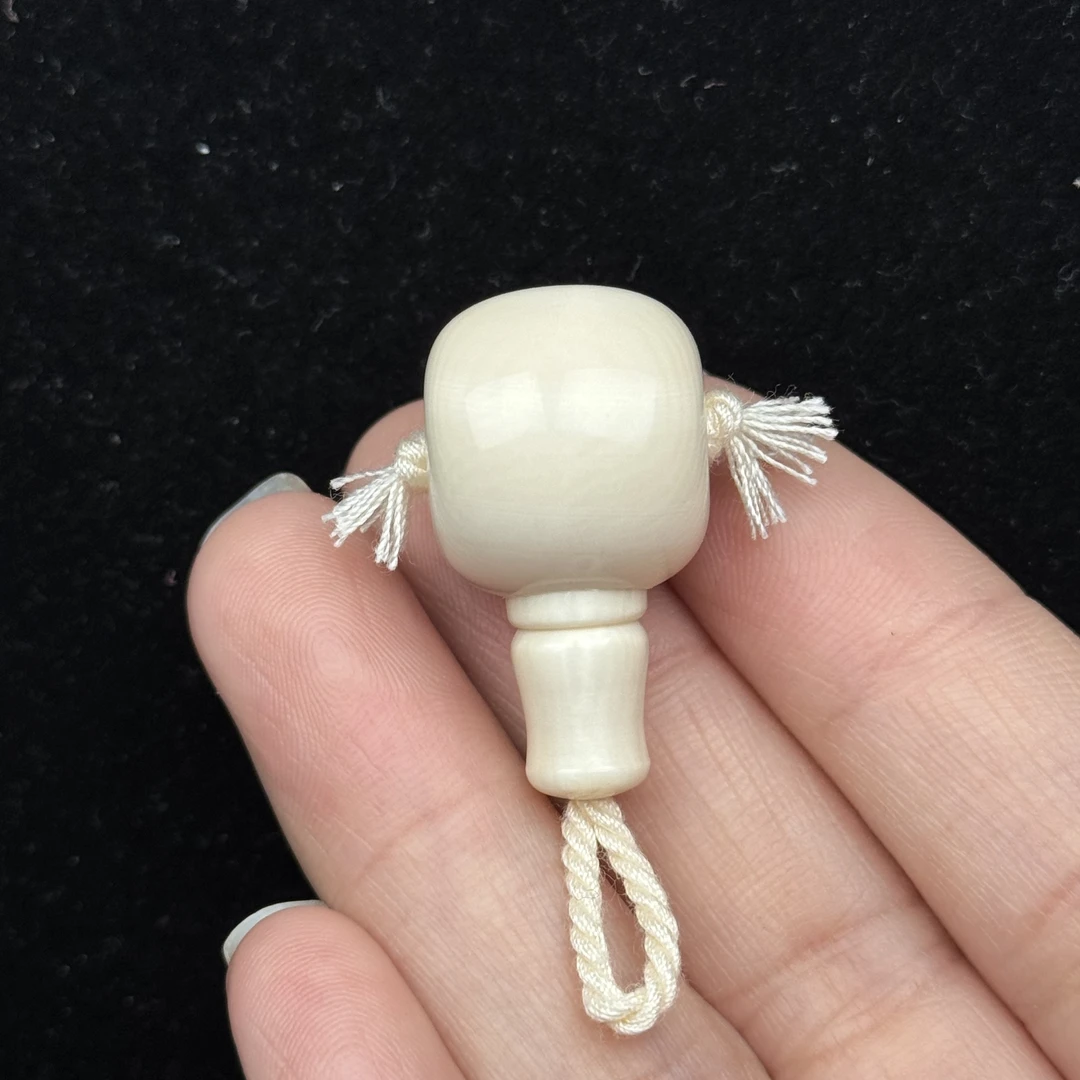 K7624天然猛犸牙 藏式分体三通16.4*30.4mm一物一图 假一罚十