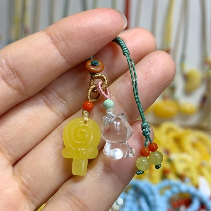 蜜蜡未镶嵌裸石配饰