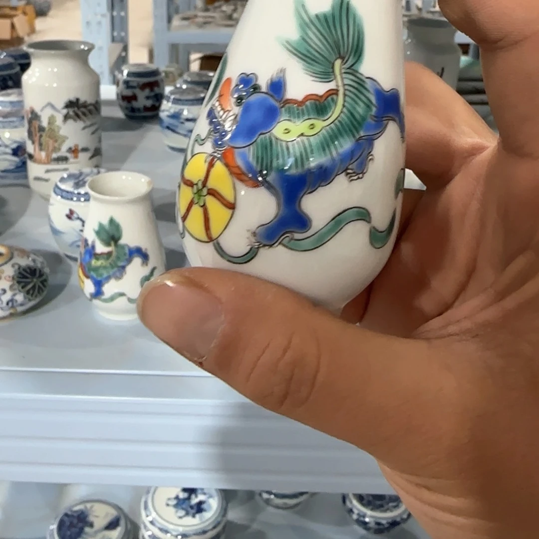 瓷片摆件手绘瓷器全部处理