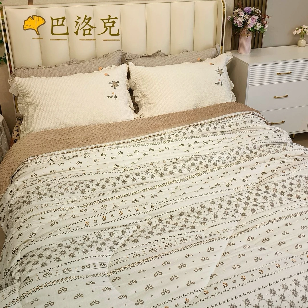 【福运鸟】超柔花边豆豆被 新版加厚加重冬季