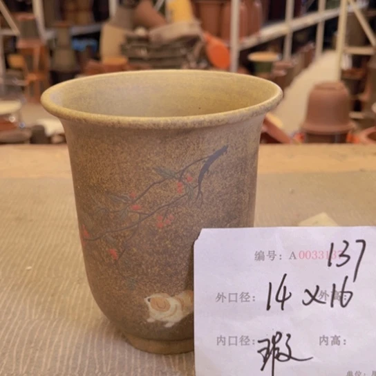 紫砂花盆紫紫砂盆