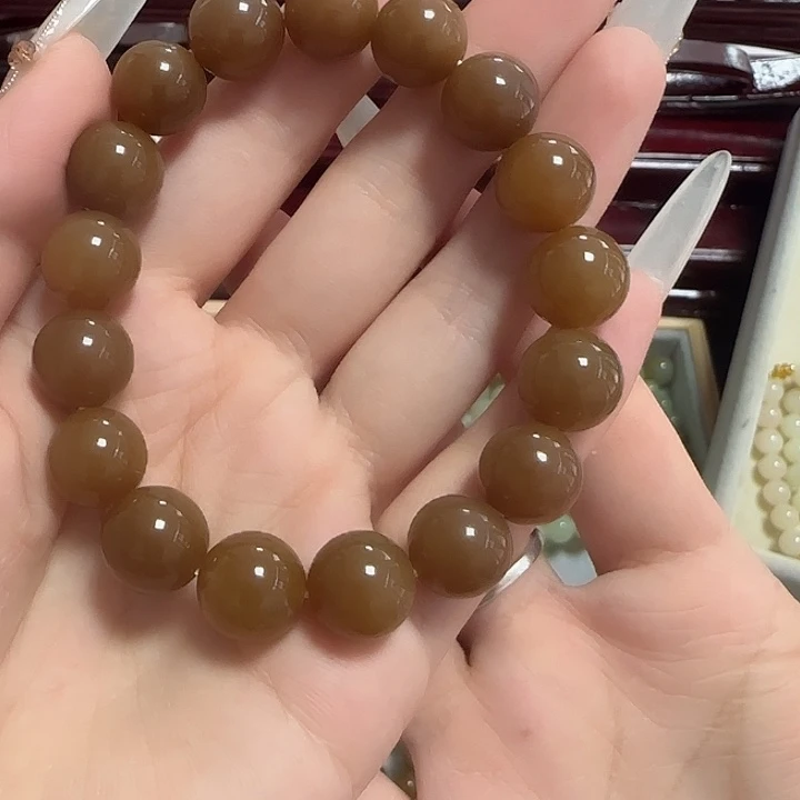 手链未镶嵌和田玉（糖玉）