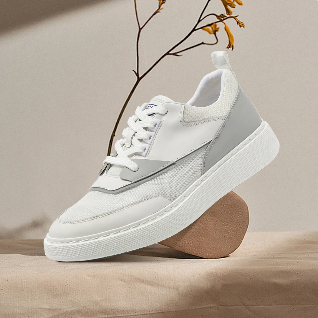 沙驰 简约潮搭透气休闲运动鞋超轻底舒适休闲板鞋日常男鞋