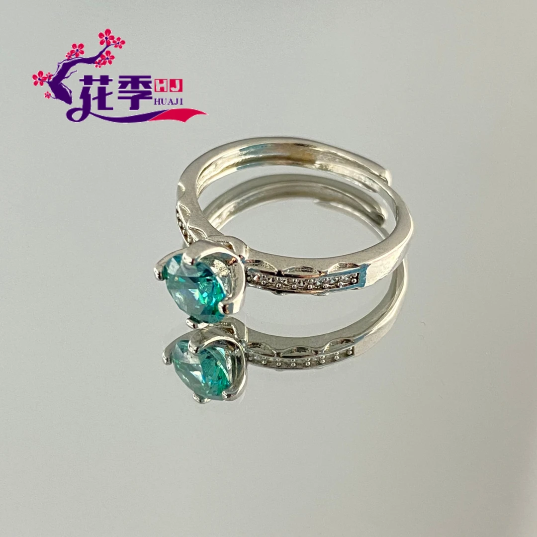 【花季】 原创高级森林绿强荧光戒指G368