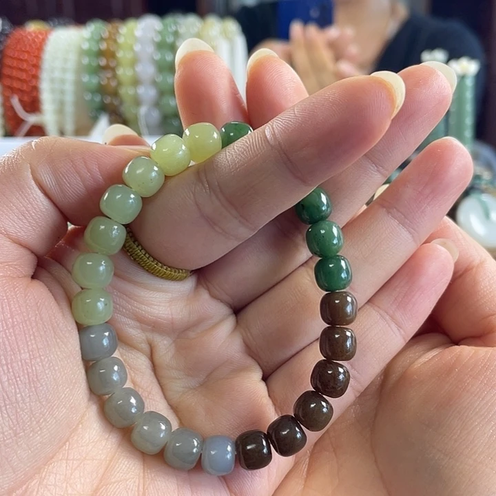 和田玉未镶嵌手串