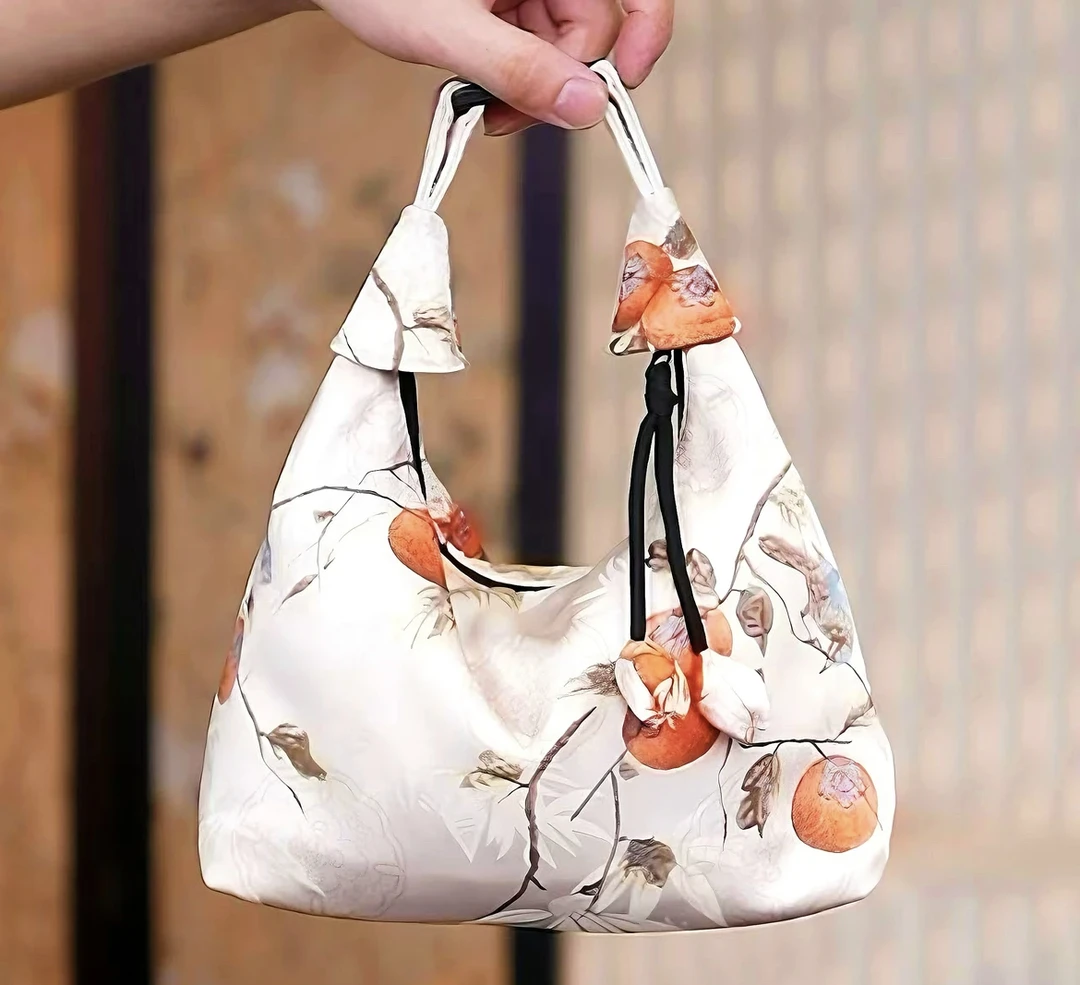 新中式香云纱手提斜挎包