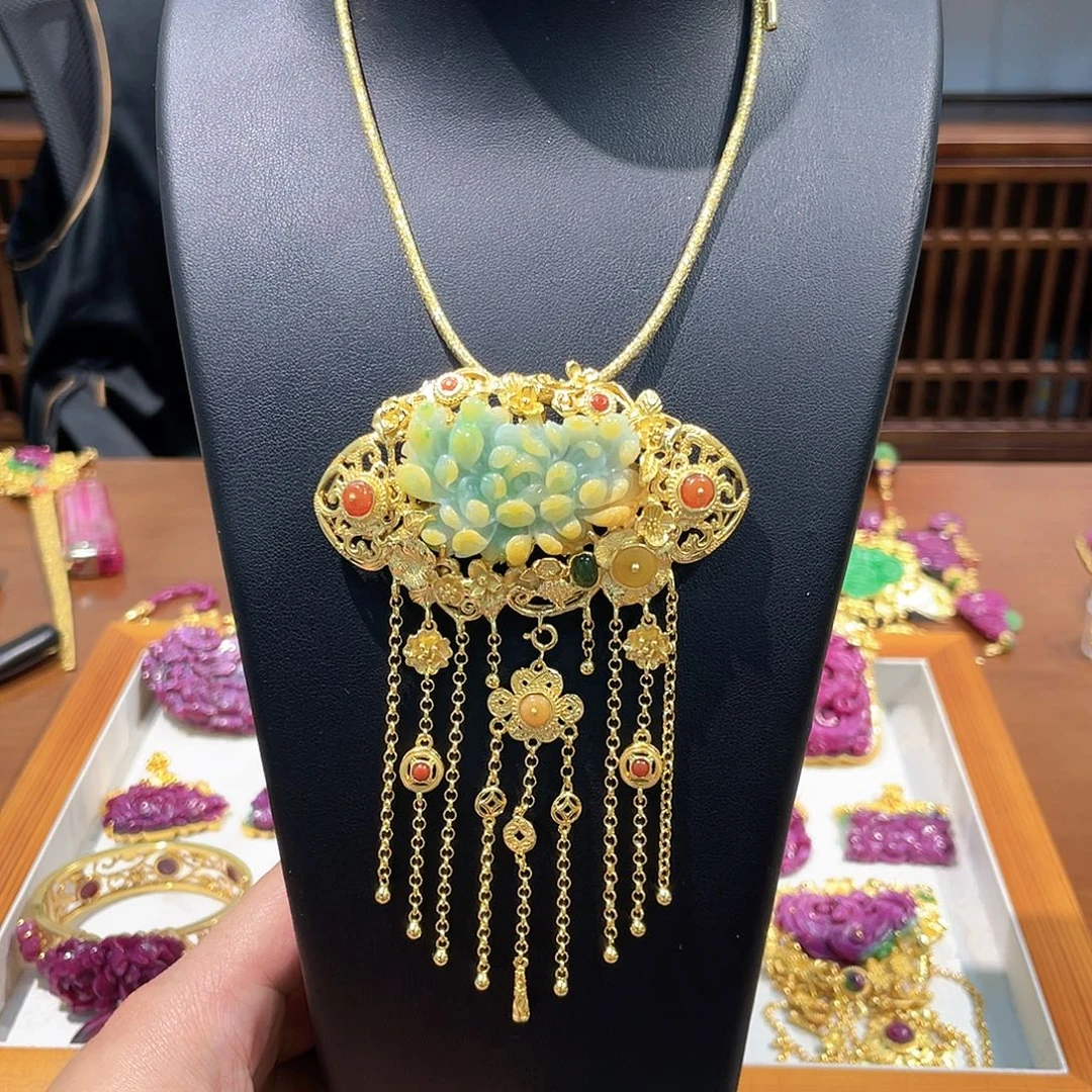锦纶铁合金吊坠发夹