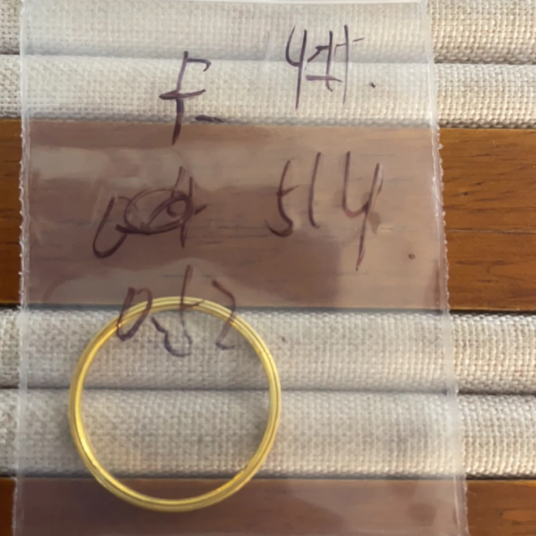 克重0.52 14号 米卡戒指 足金999