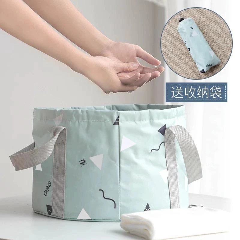 折叠水桶户外旅行出差神器便携式洗脸盆大号酒店洗衣袋洗脚泡脚桶