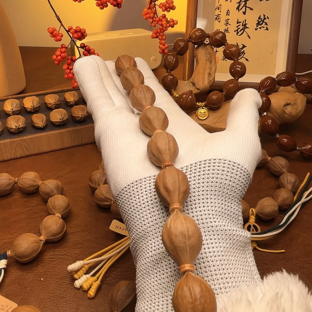 迷***归橄榄核手串梅林铁核三面佛16*24