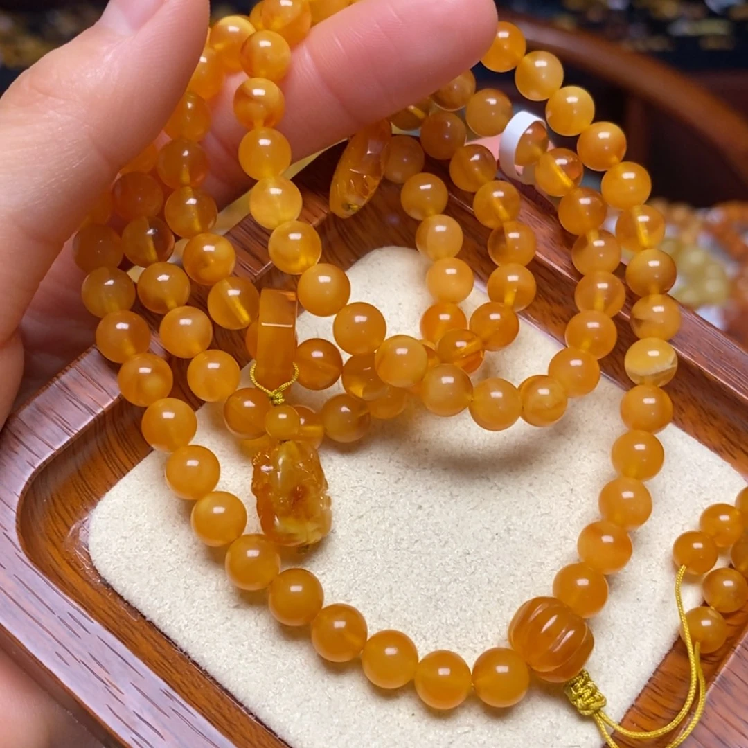 【闪购商品】蜜蜡颈饰未镶嵌项链