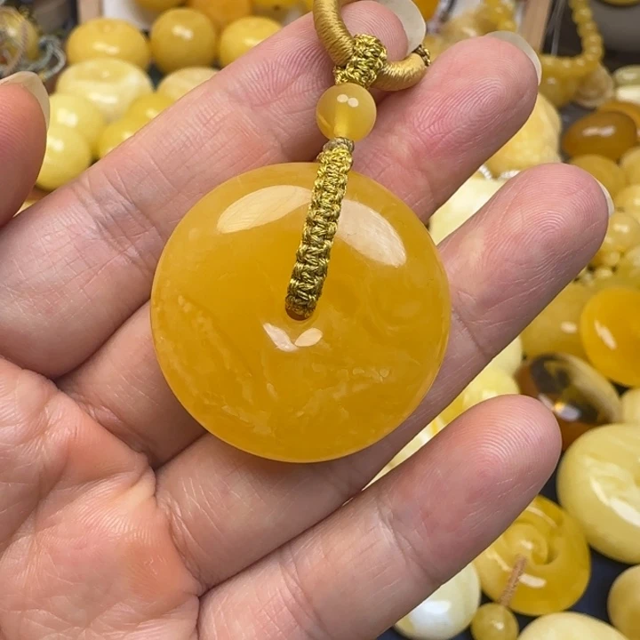 蜜蜡未镶嵌颈饰天然蜜蜡