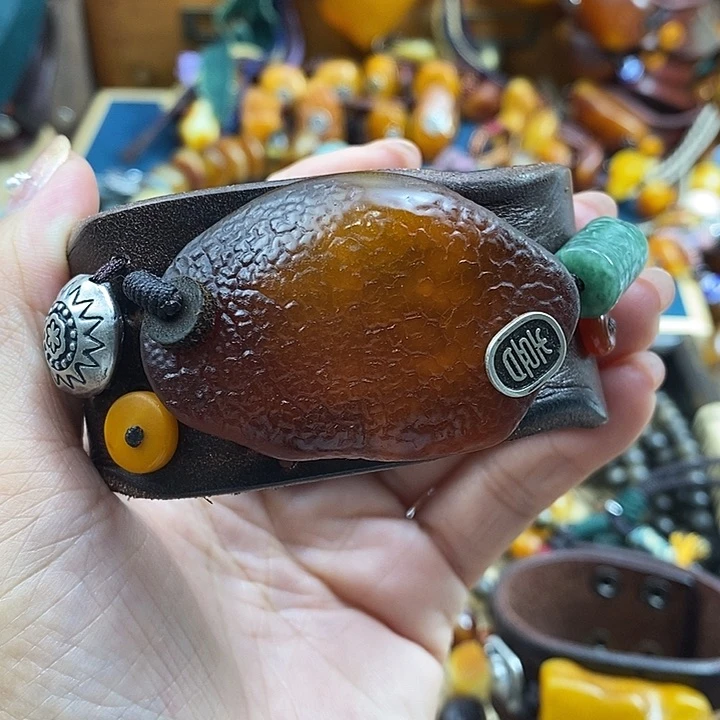 蜜蜡未镶嵌手镯手镯