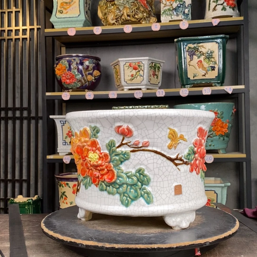 红陶雅*10。白冰带花