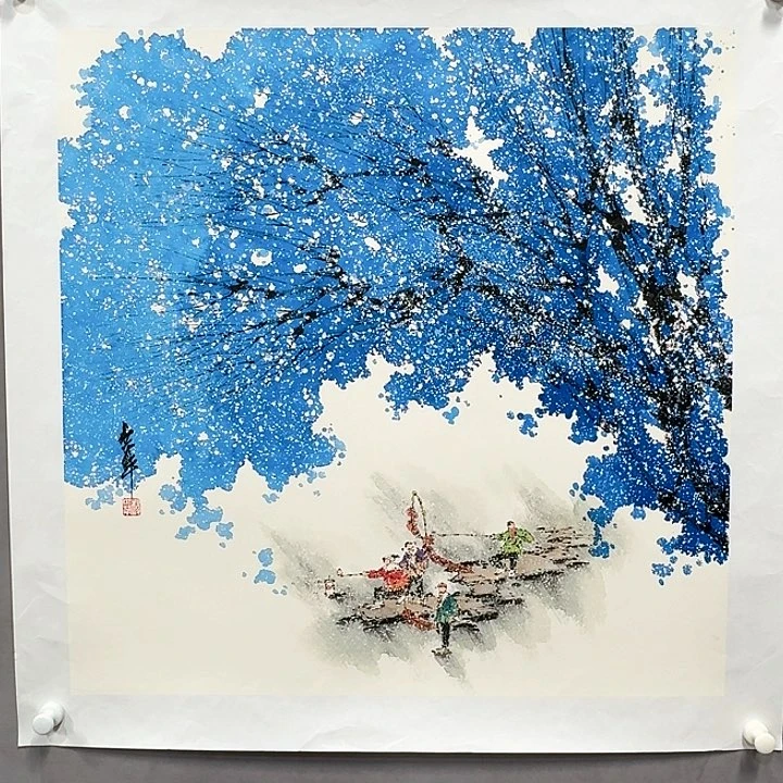 国画亲笔手绘放心去藏