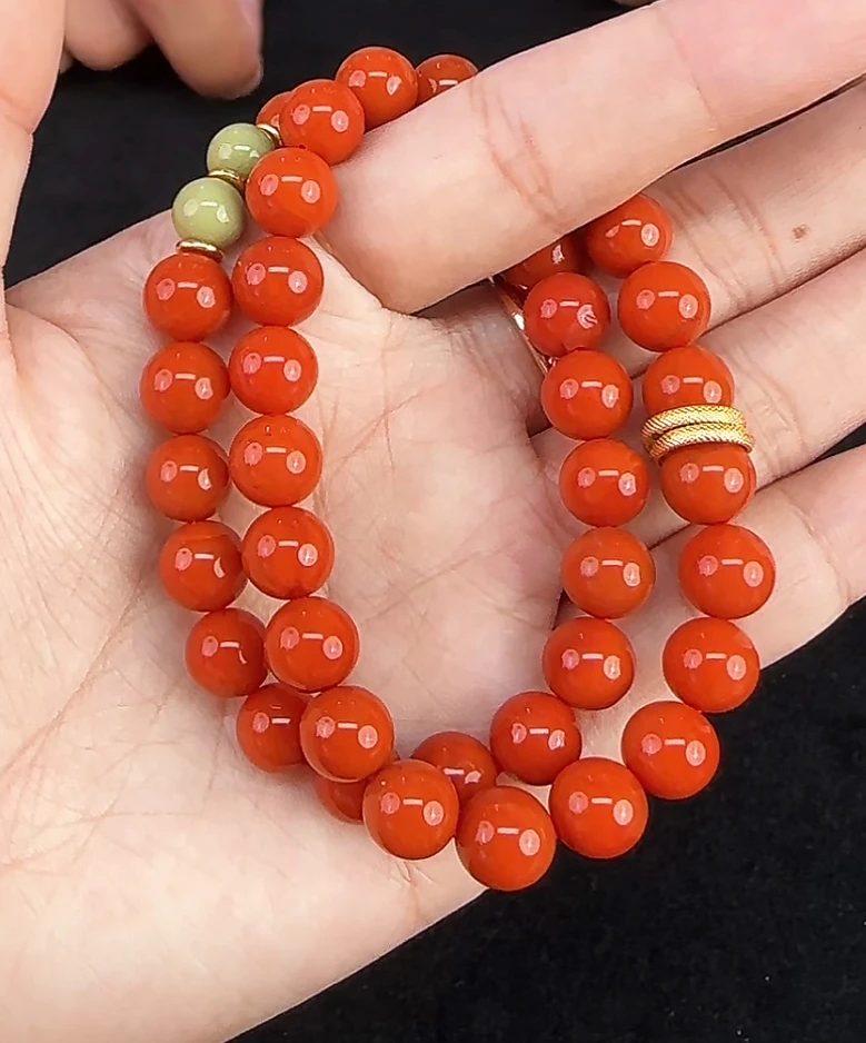 【齐福珠宝】6/18-11/8mm天然原矿保山南红单圈（多样性发其一）