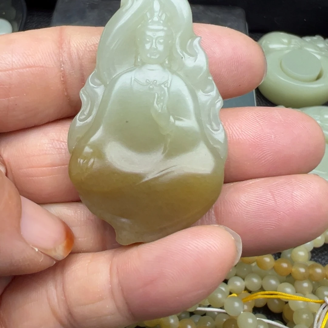 和田玉（糖玉）未镶嵌吊坠(不含链)