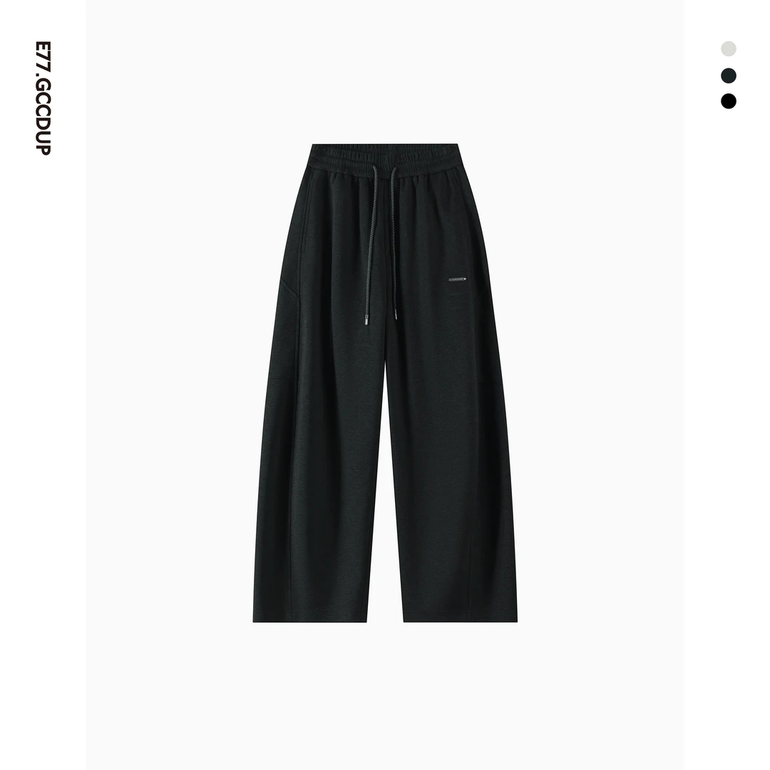 秋季新款宽松抽绳高级感男装舒适运动简约百搭裤休闲长裤86896