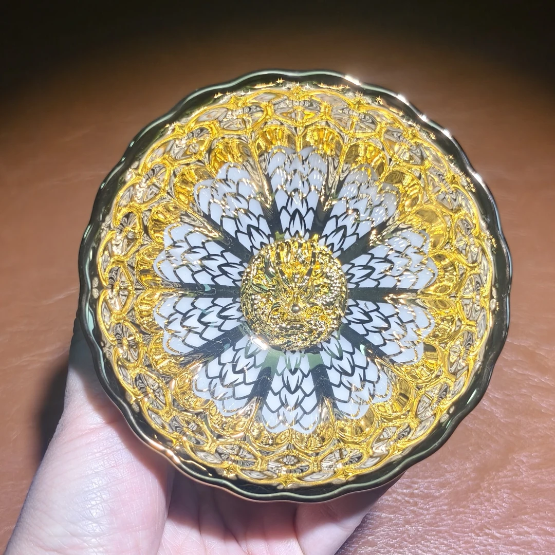 【金玉满堂金龙王】喝茶喝水品茗杯陶瓷杯主人杯龙王杯生肖龙