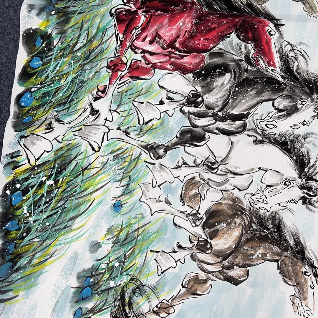 国画纯手绘作品欣赏