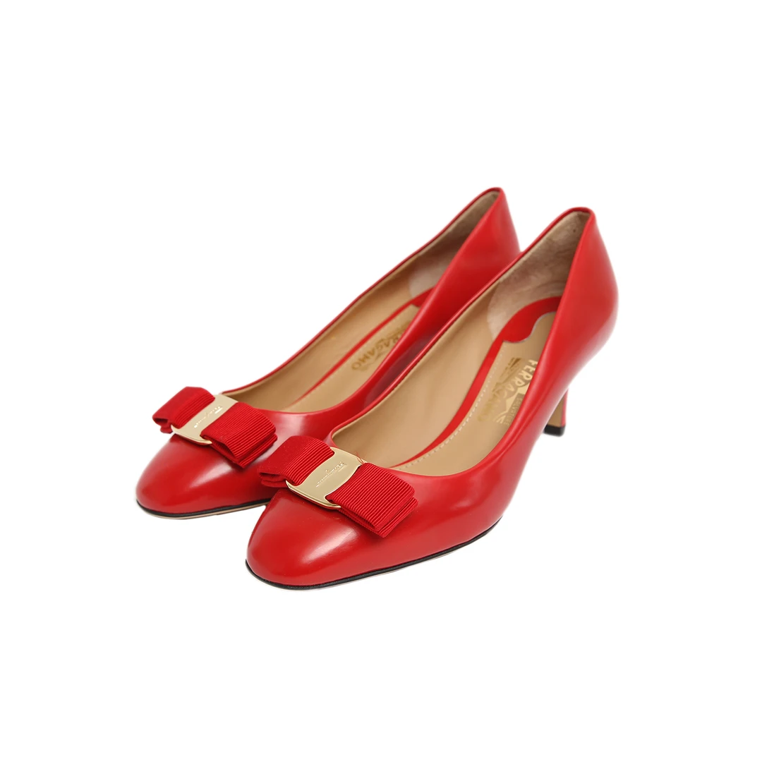 99新 FERRAGAMO/菲拉格慕 活动 高跟鞋 红色 36.5码 P242984846