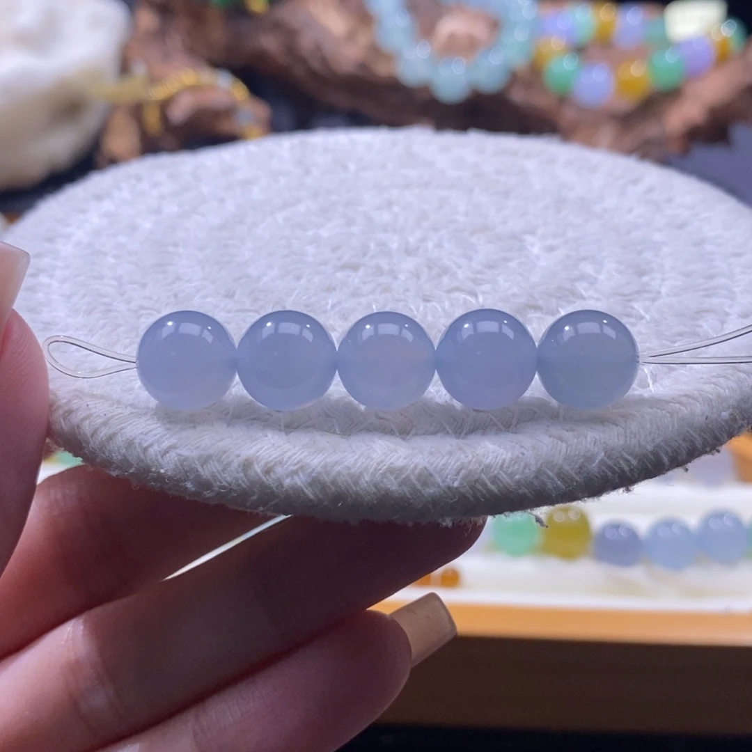 翡翠未镶嵌颈饰【多样性发货只发其一】冰蓝紫珠卡10+