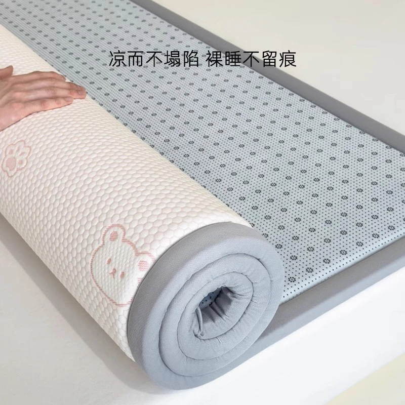 卡通小熊凉豆豆榻榻米床垫专用软垫2025打地铺睡垫地上睡觉专用