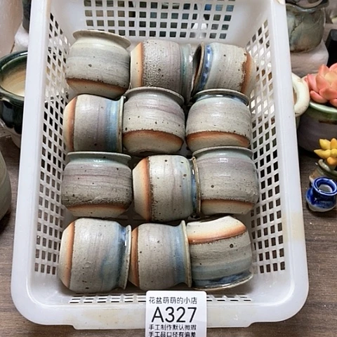 紫砂花盆327瑕疵品口径3.5左右