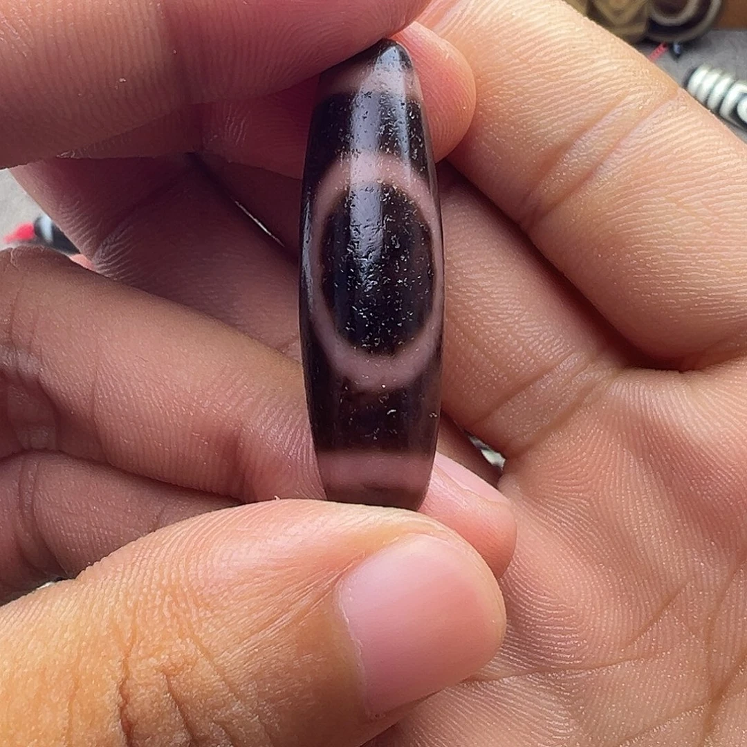 玛瑙/玉髓未镶嵌吊坠(赠链)曲贡火贡系列一眼天地