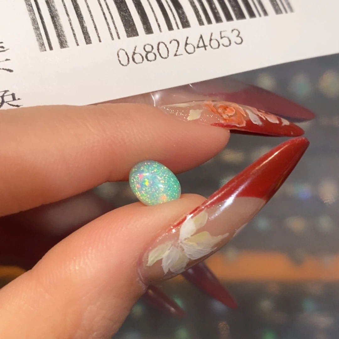 欧泊裸石定制银S925镶嵌迷*晏