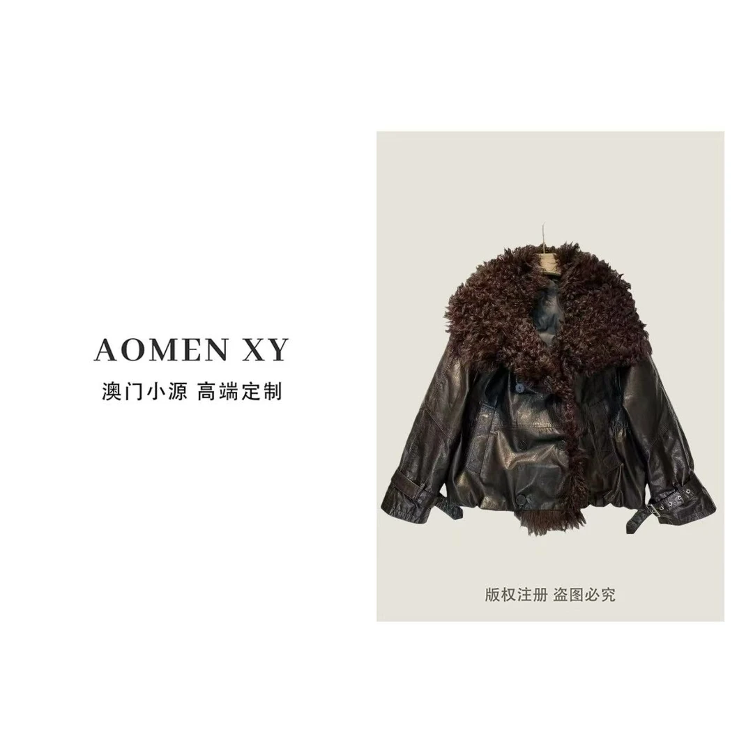 8524女装轻奢新款外套（貂毛配羊皮）2525