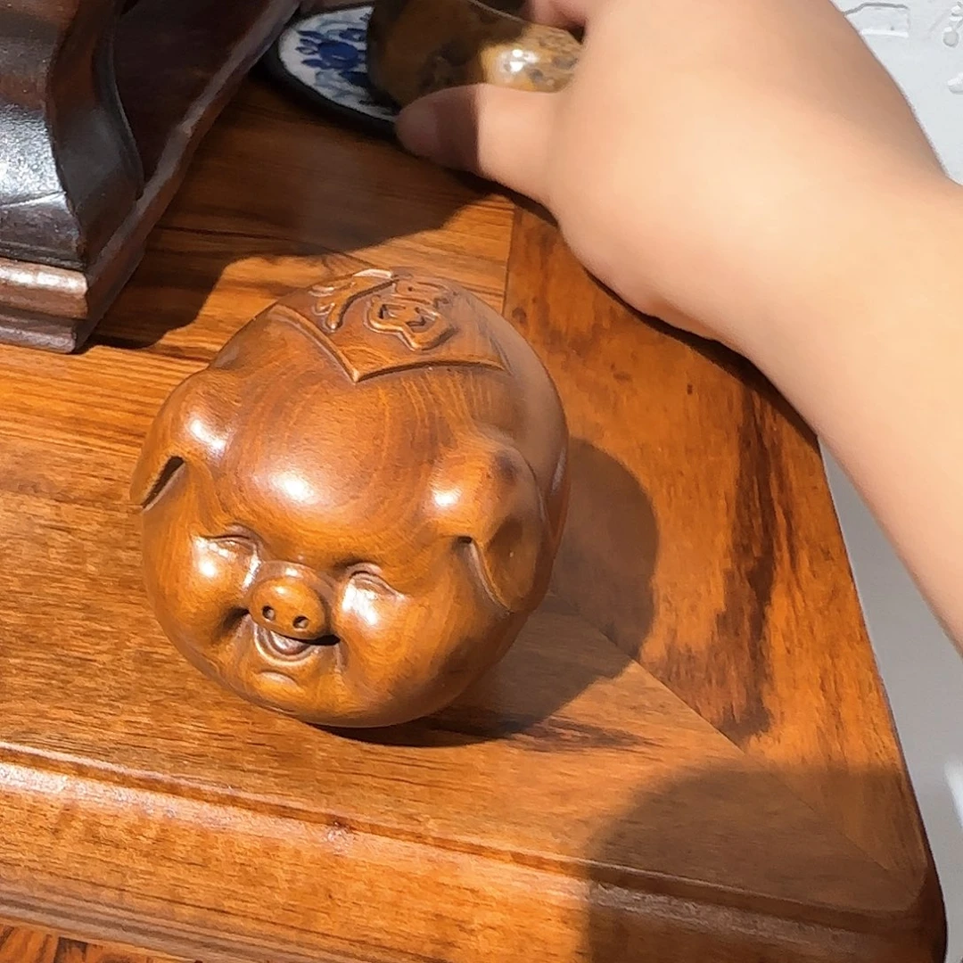 花梨木类黄杨木摆件