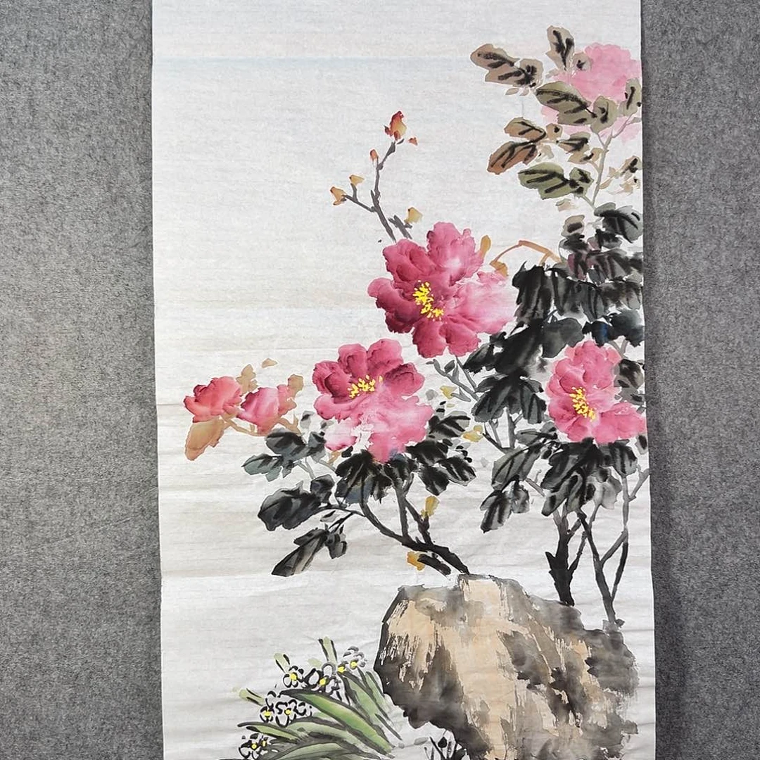 国画089 牡丹花等花开时节也可用