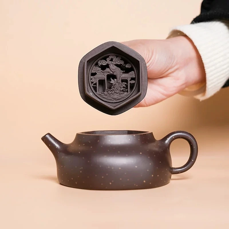 【闪购商品】官方非遗正宗全手工紫砂壶老紫泥H012