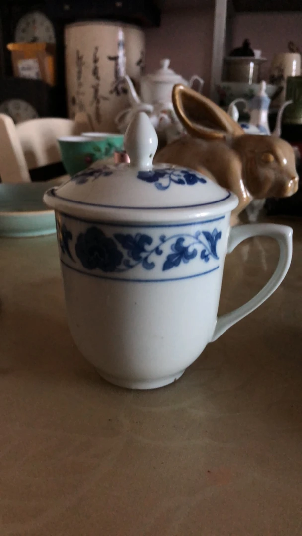 磁州窑青花盖杯一个