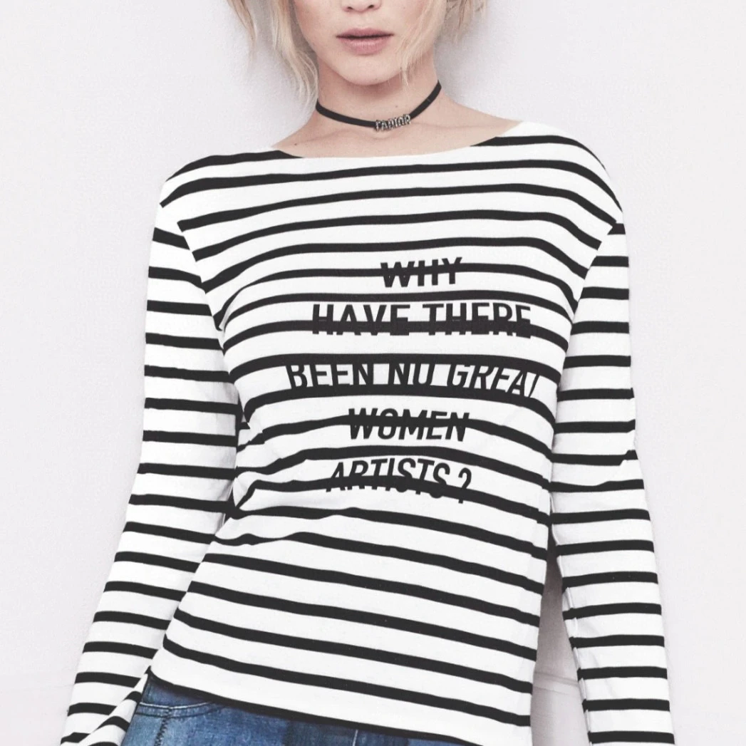 未使用 DIOR/迪奥 条纹字母印花长袖 M码 D10574