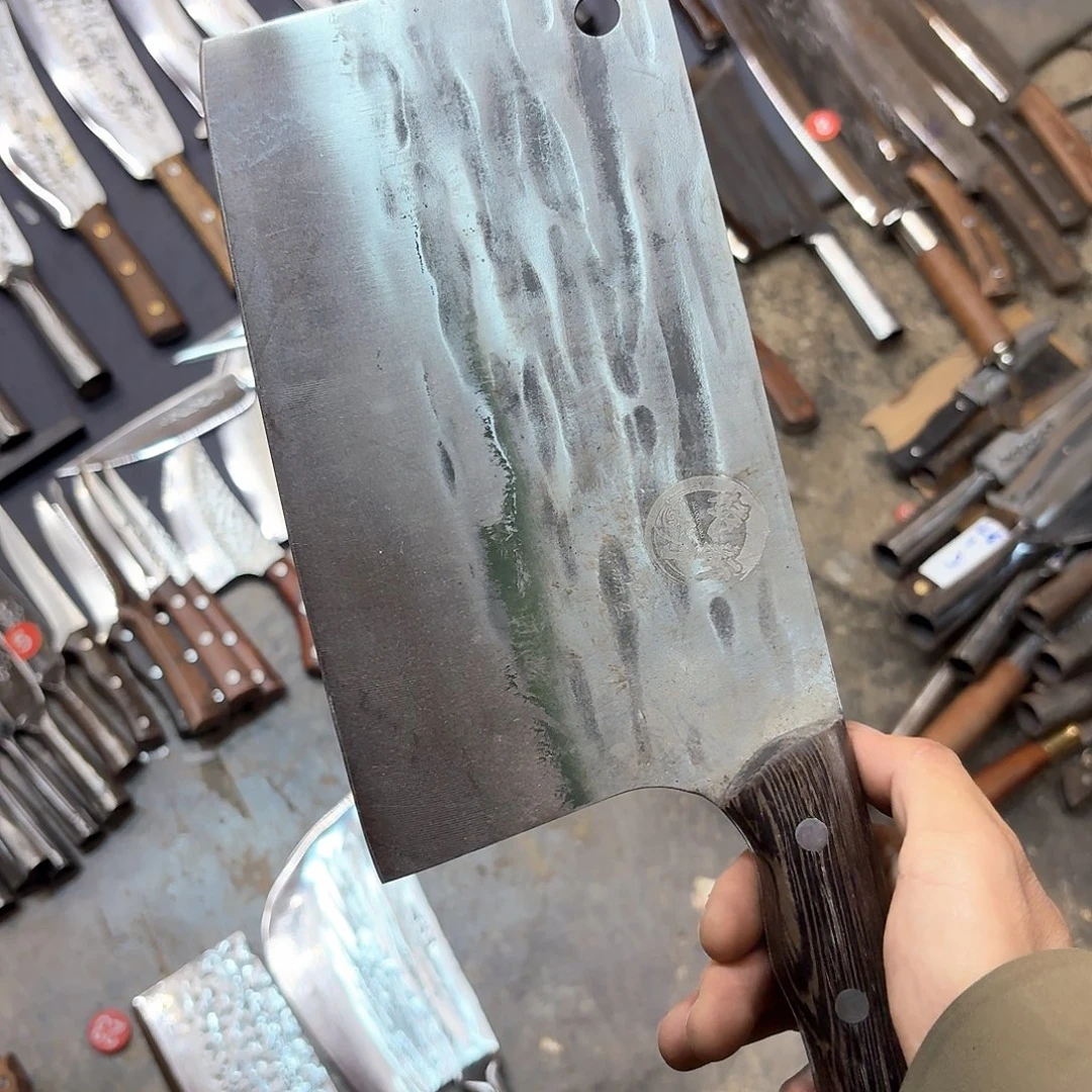 高碳锰钢云南阿老表手工锻打刀
