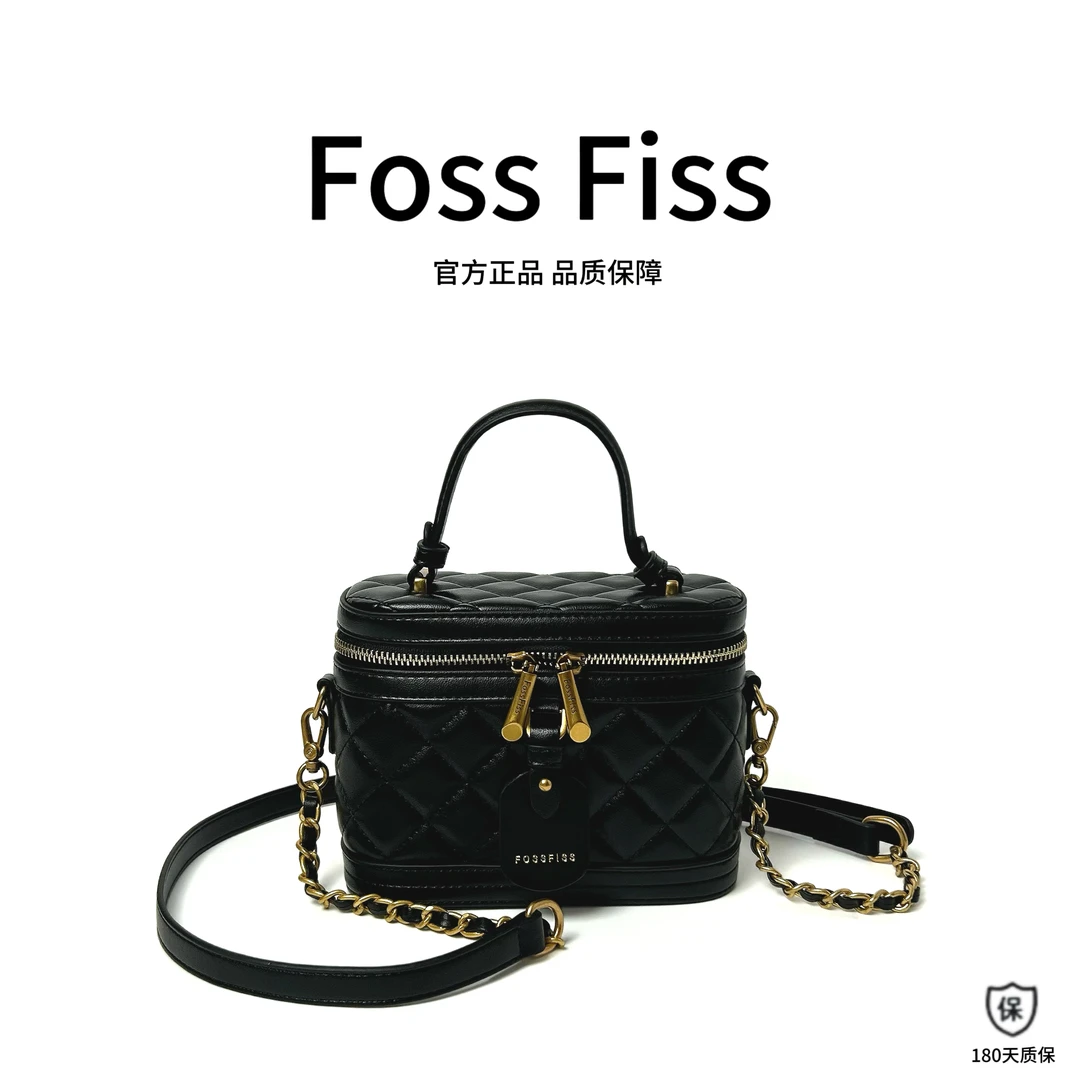 轻奢新款时尚休闲菱格百搭潮流单肩盒子包斜跨单肩菱格