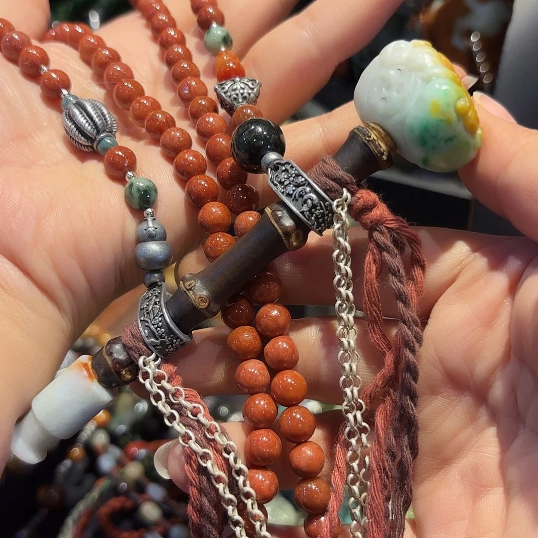 翡翠未镶嵌颈饰原创