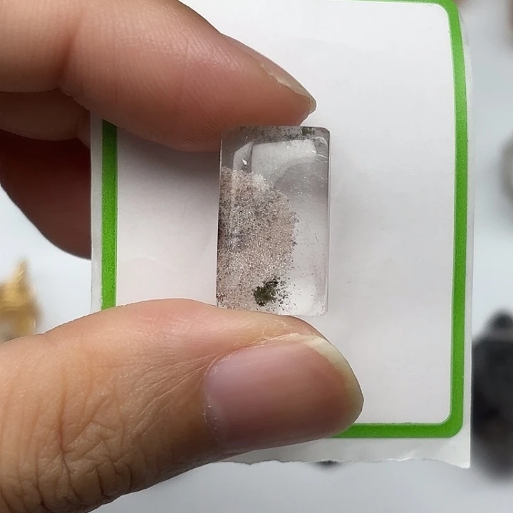 未镶嵌水晶颈饰粉幽灵水晶19mm+