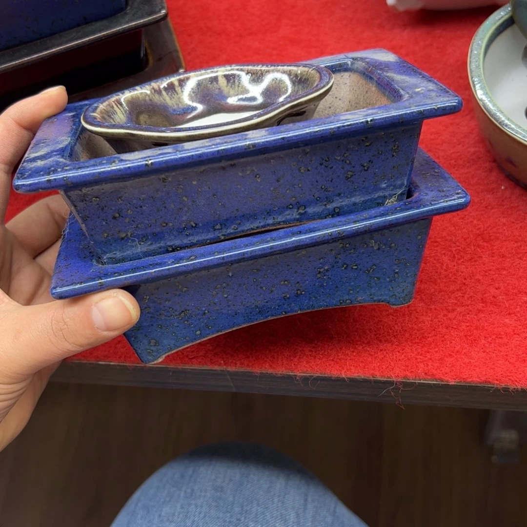 长***松花盆紫砂209号瑕疵2个