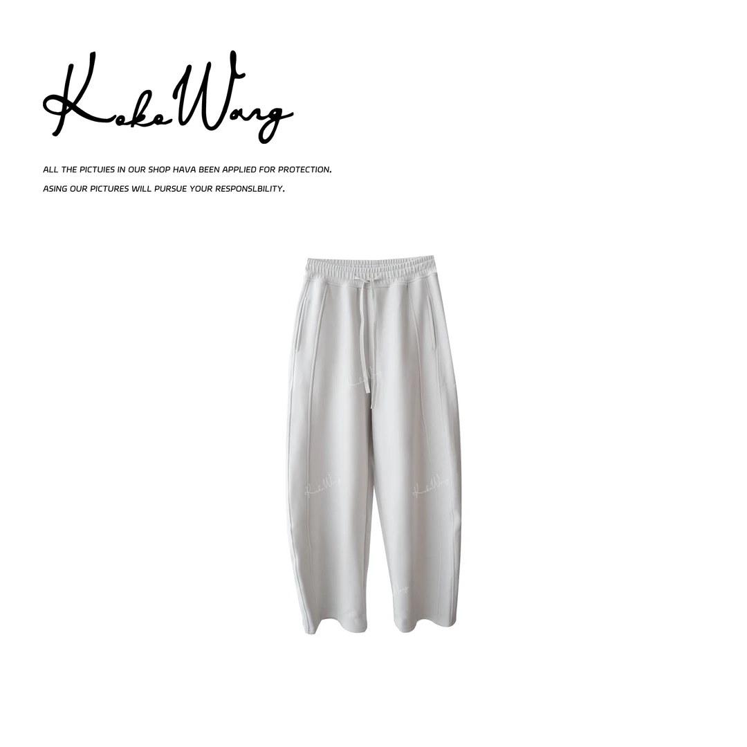 KOKO WANG秋冬新款镰刀暖绒裤显瘦百搭休闲裤N1685H26K02