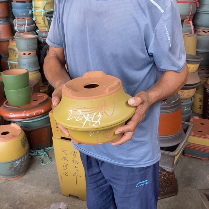 紫砂花盆紫砂，紫砂花盆