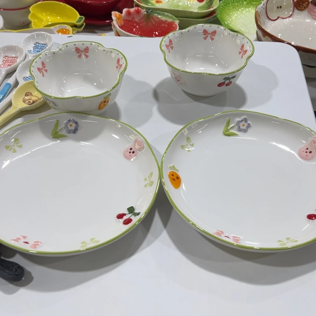 竹高温陶瓷釉下彩微瑕！