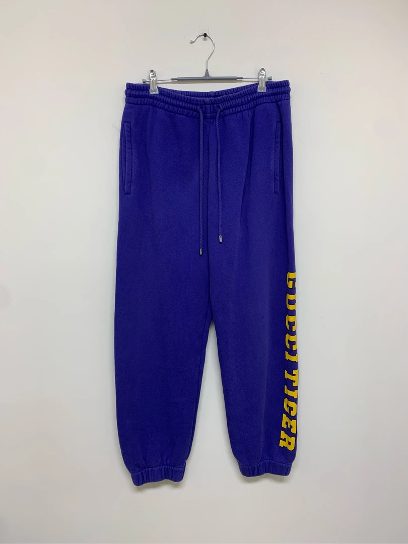 95新  Gucci】古驰蓝色休闲束脚裤/M码 /Y11231185