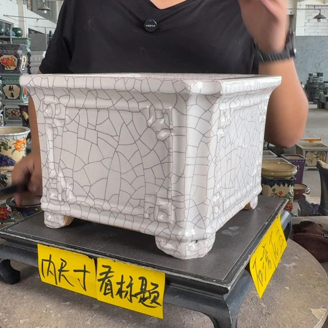 。一风堂石湾花盆 轻微收缩 内21*16