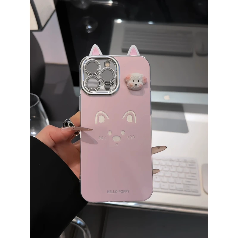 线条西高地适用苹果17pro手机壳16精孔羽纱荣耀华为p防摔oppo小米