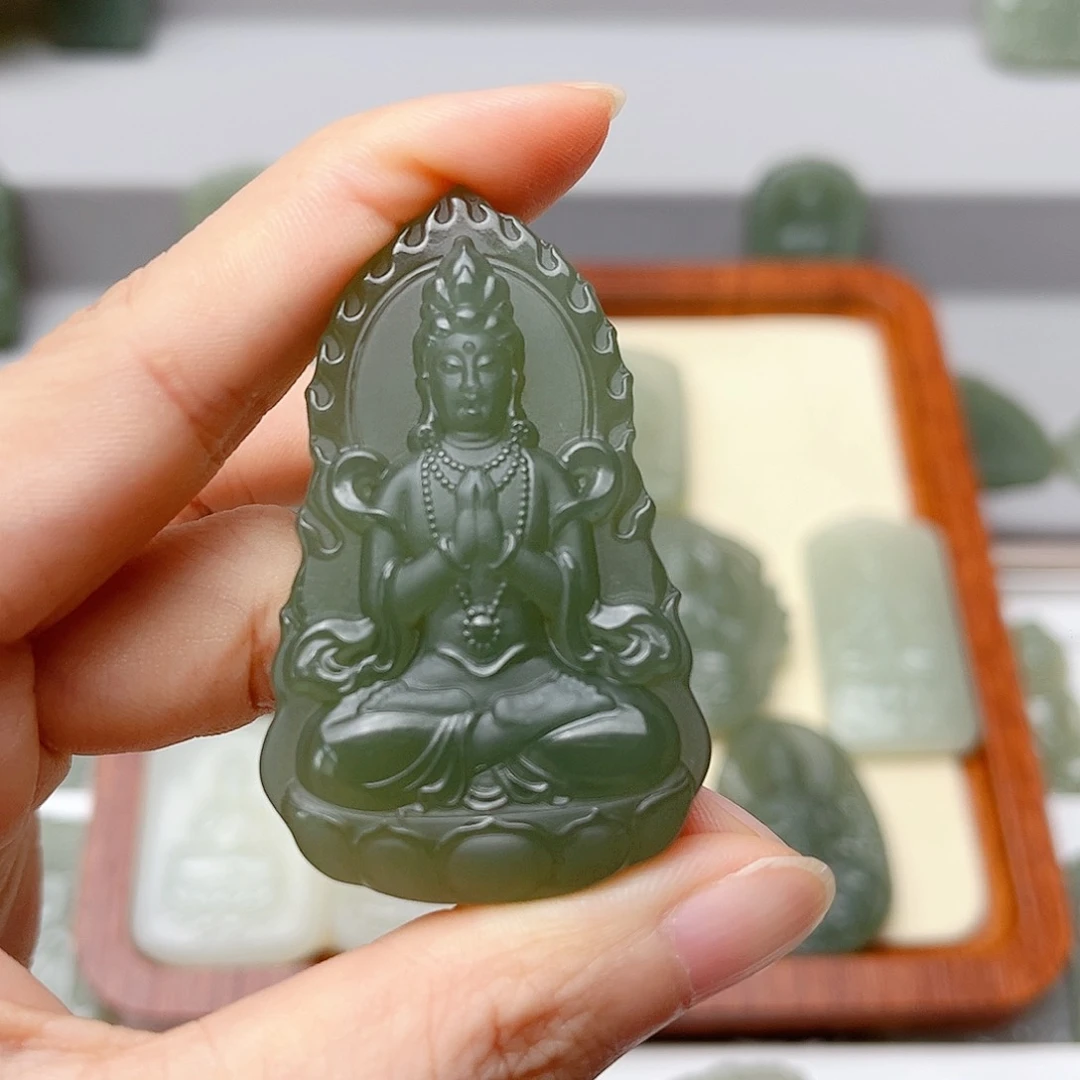 和田玉未镶嵌颈饰