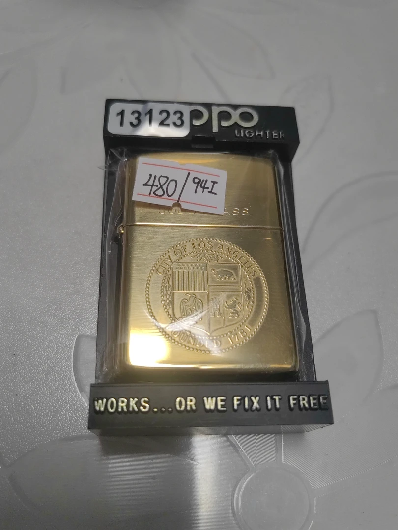 Zippo打火机回血 94I 实心铜13123